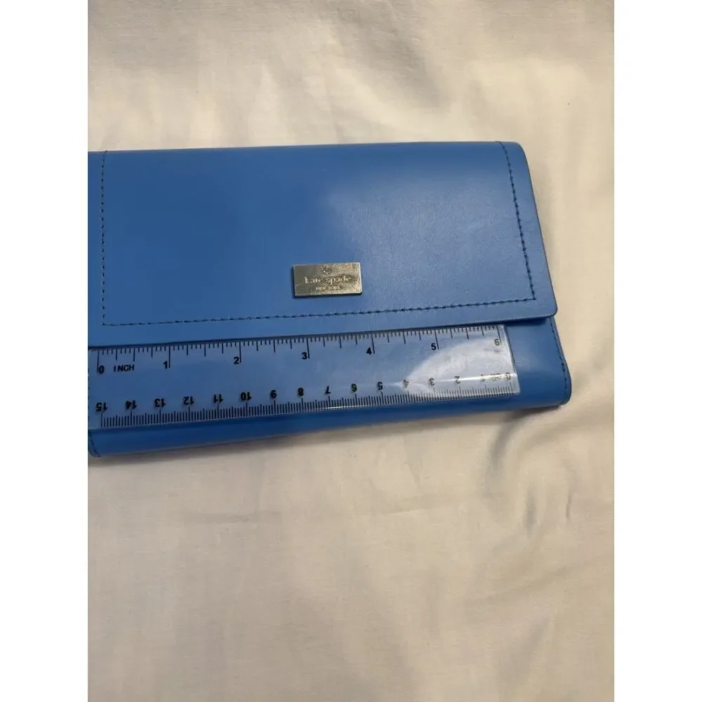 Kate Spade New York Blue Mint Dual Tone Wallet without Strap Slightly Damaged